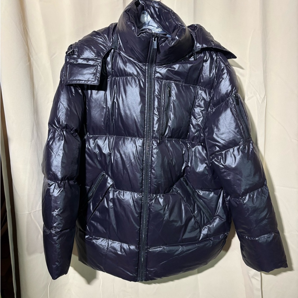 🔥NWT The Kooples Sleek Black Puffer Jacket